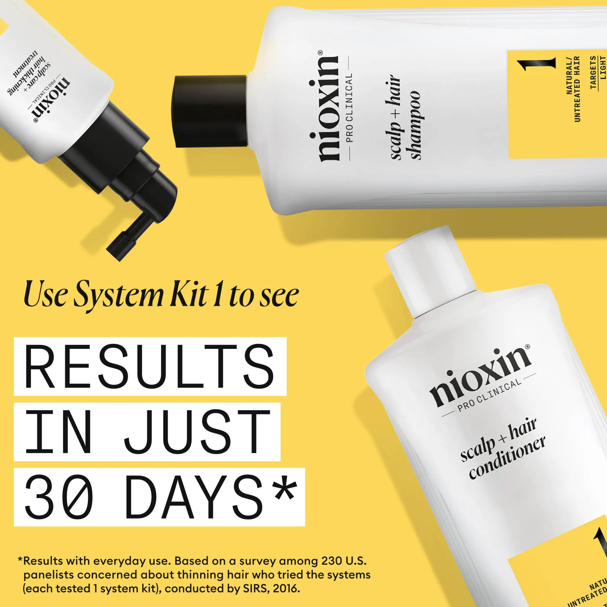 Nioxin System 1 Conditioner for Thinning Hair 1000 ml - Hoitoaine oheneville hiuksille