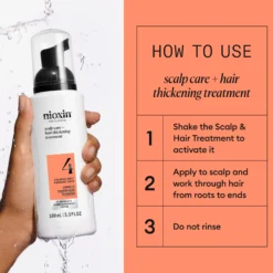 Nioxin System 4 Scalp Treatment for Colored Thinning Hair 100 ml - Hoitoseerumi selvästi ohentuneille, värjätyille hiuksille