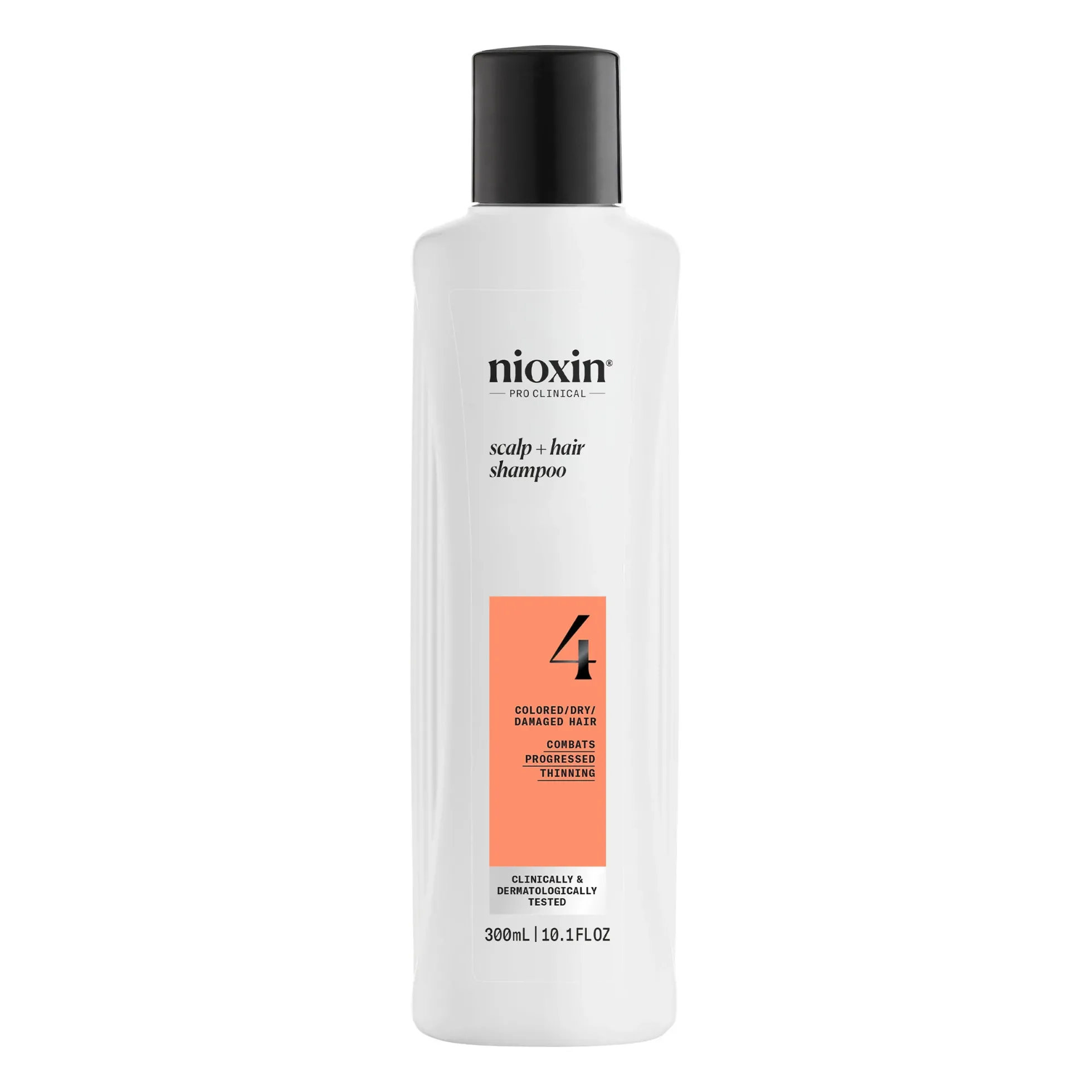 Nioxin System 4 Shampoo for Colored Thinning Hair 300 ml - Shampoo selvästi ohentuneille, värjätyille hiuksille