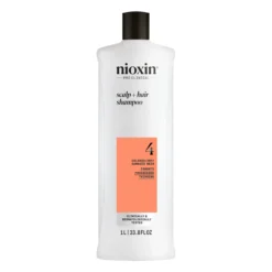 Nioxin System 4 Shampoo for Colored Thinning Hair 1000 ml - Shampoo selvästi ohentuneille, värjätyille hiuksille