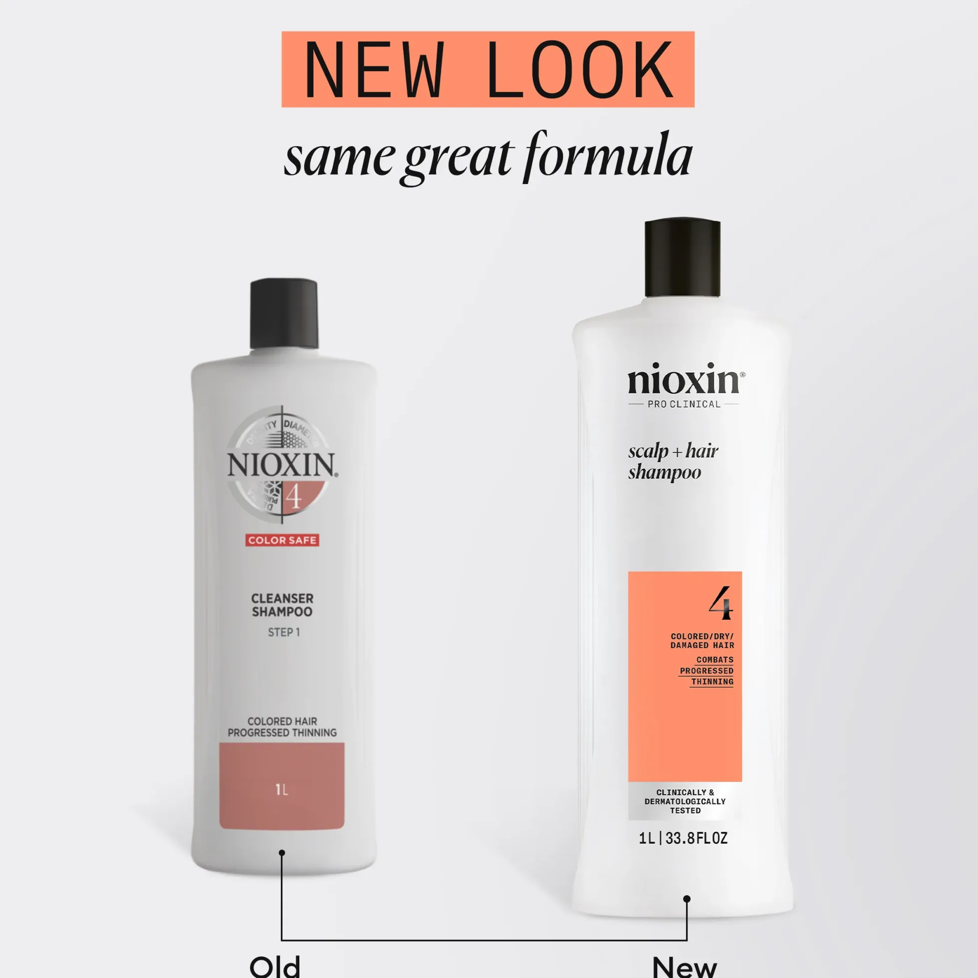 Nioxin System 4 Shampoo for Colored Thinning Hair 1000 ml - Shampoo selvästi ohentuneille, värjätyille hiuksille