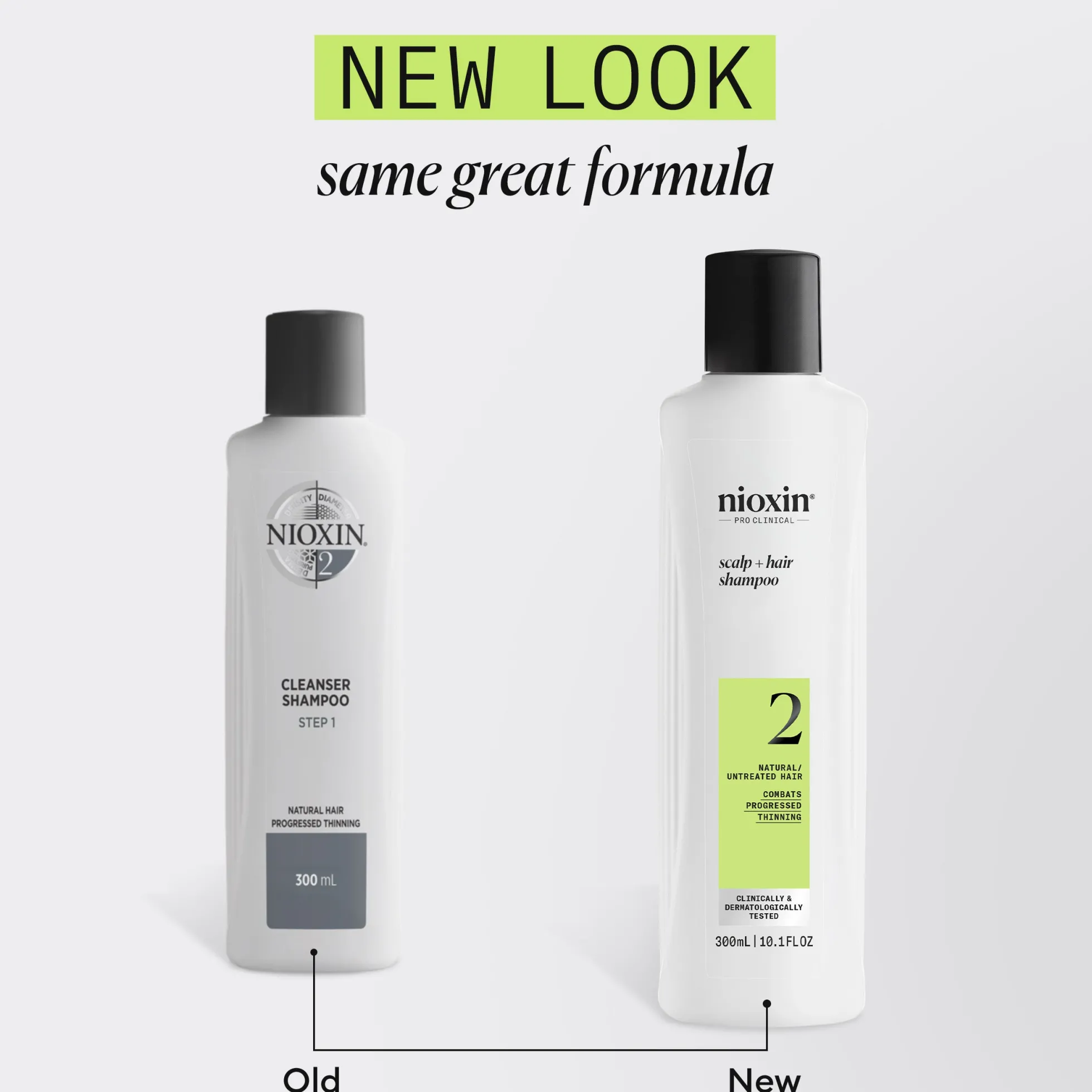 Nioxin System 2 Shampoo for Thinning Hair 300 ml - Shampoo selvästi ohentuneille hiuksille