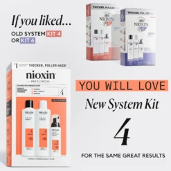 Nioxin System 4 Trial Kit for Colored Thinning Hair 300 ml + 300 ml + 100 ml - Selvästi ohentuneille, värjätyille hiuksille