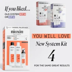 Nioxin System 4 Trial Kit for Colored Thinning Hair 150 ml + 150 ml + 40 ml - Selvästi ohentuneille, värjätyille hiuksille
