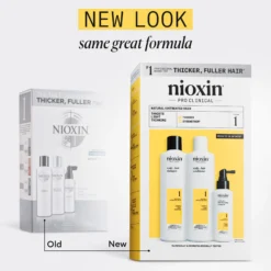 Nioxin System 1 Trial Kit for Thinning Hair 150 ml + 150 ml + 50 ml- Lievästi ohentuneille hiuksille