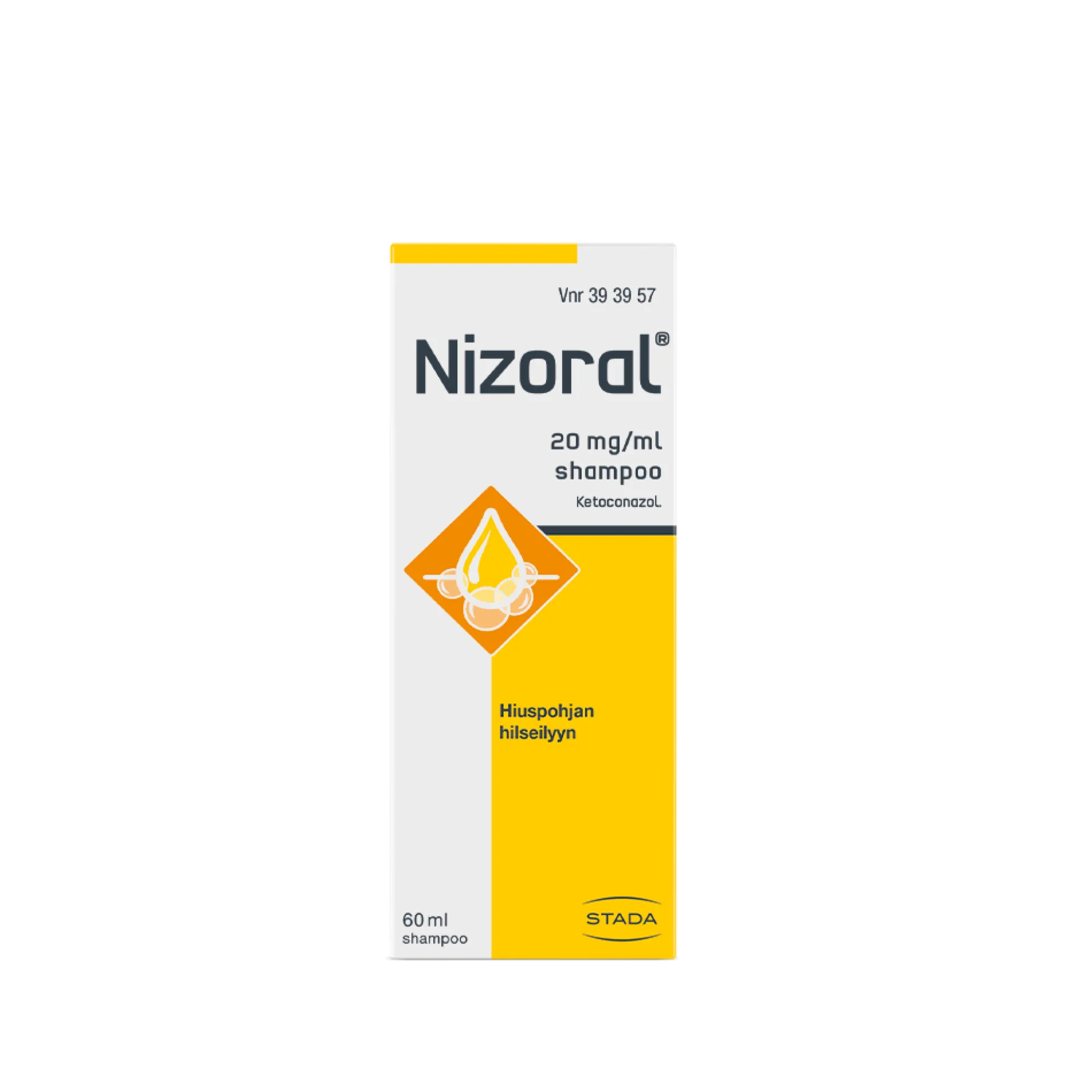 Nizoral shampoo 20 mg/ml - eri kokoja