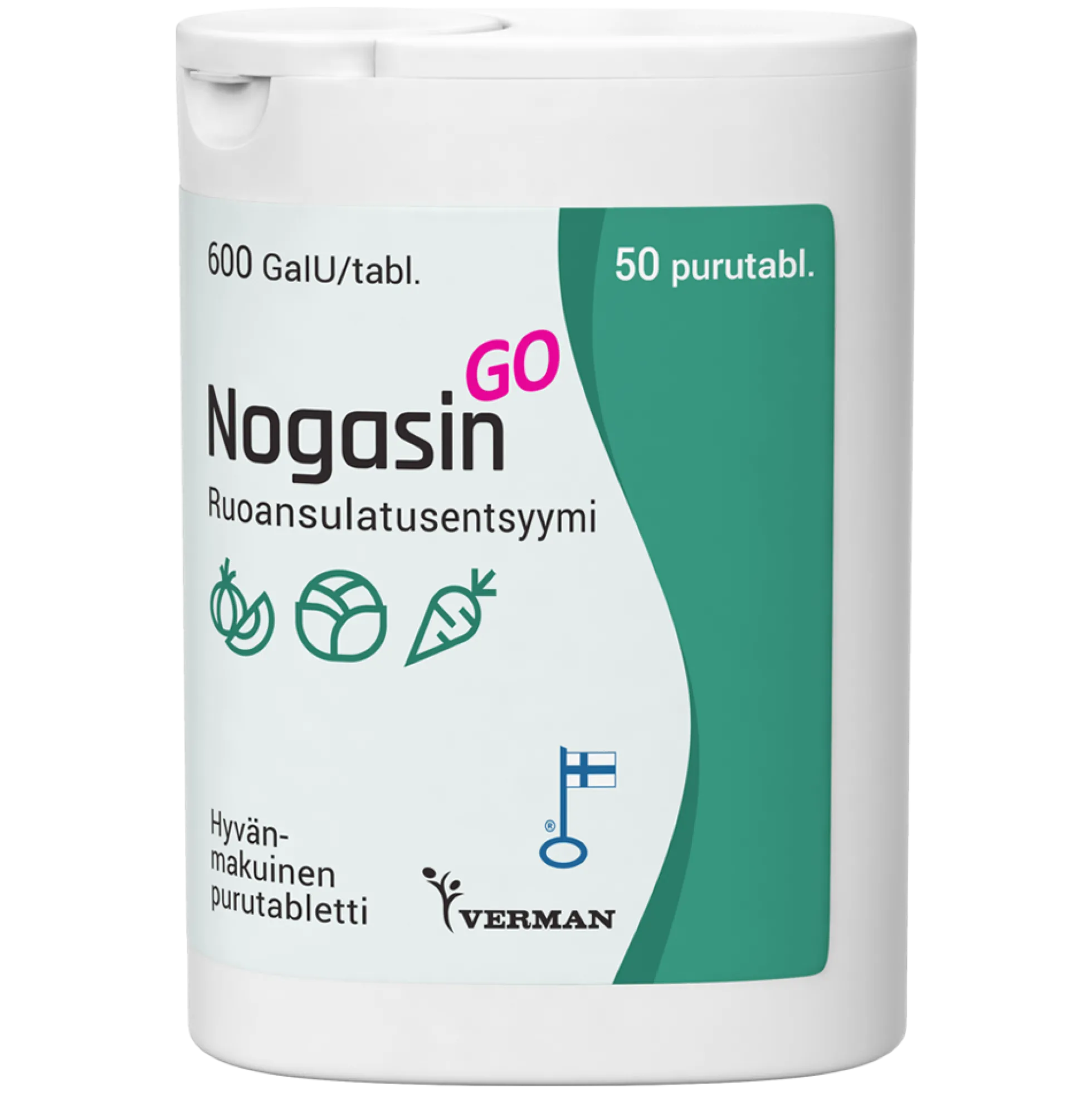 NOGASIN GO 600 GaIU 25/50 PURUTABL.