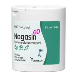 NOGASIN GO 600 GaIU 25/50 PURUTABL.