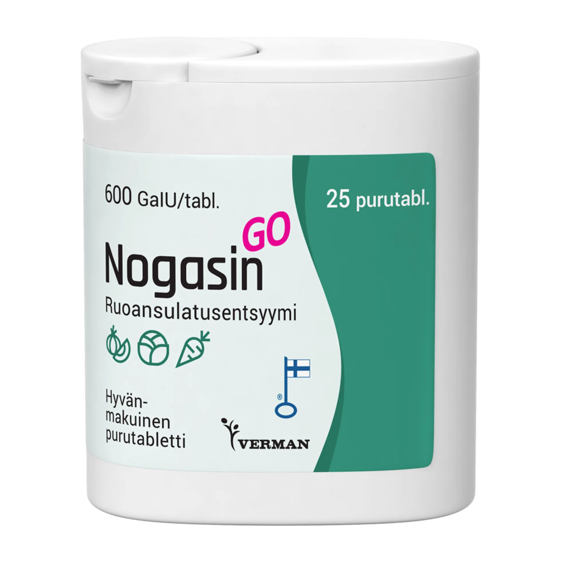NOGASIN GO 600 GaIU 25/50 PURUTABL.