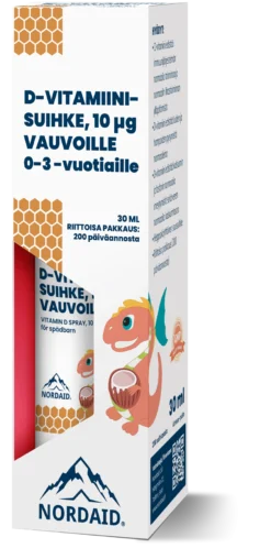 Nordaid 10 mcg D-vitamiinisuihke vauvoille 30 ml