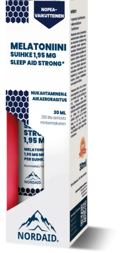 Nordaid Sleep Aid Strong -melatoniinisuihke 1,95 mg spray 30ml