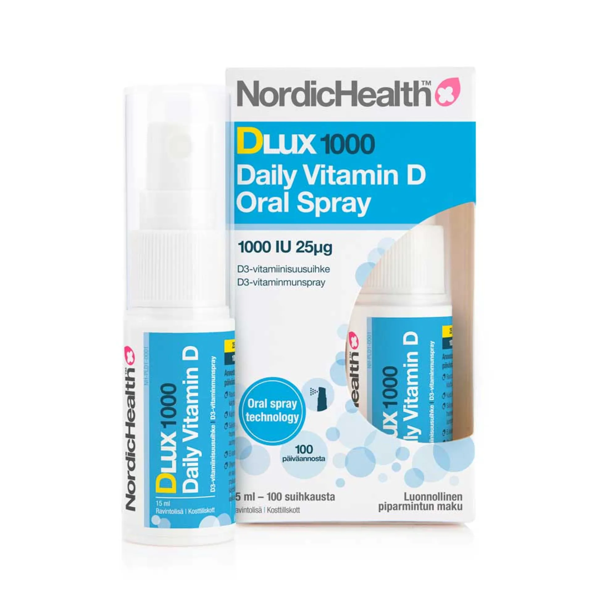 Nordic Health Dlux 1000 25 mikrog suihke 100 annosta