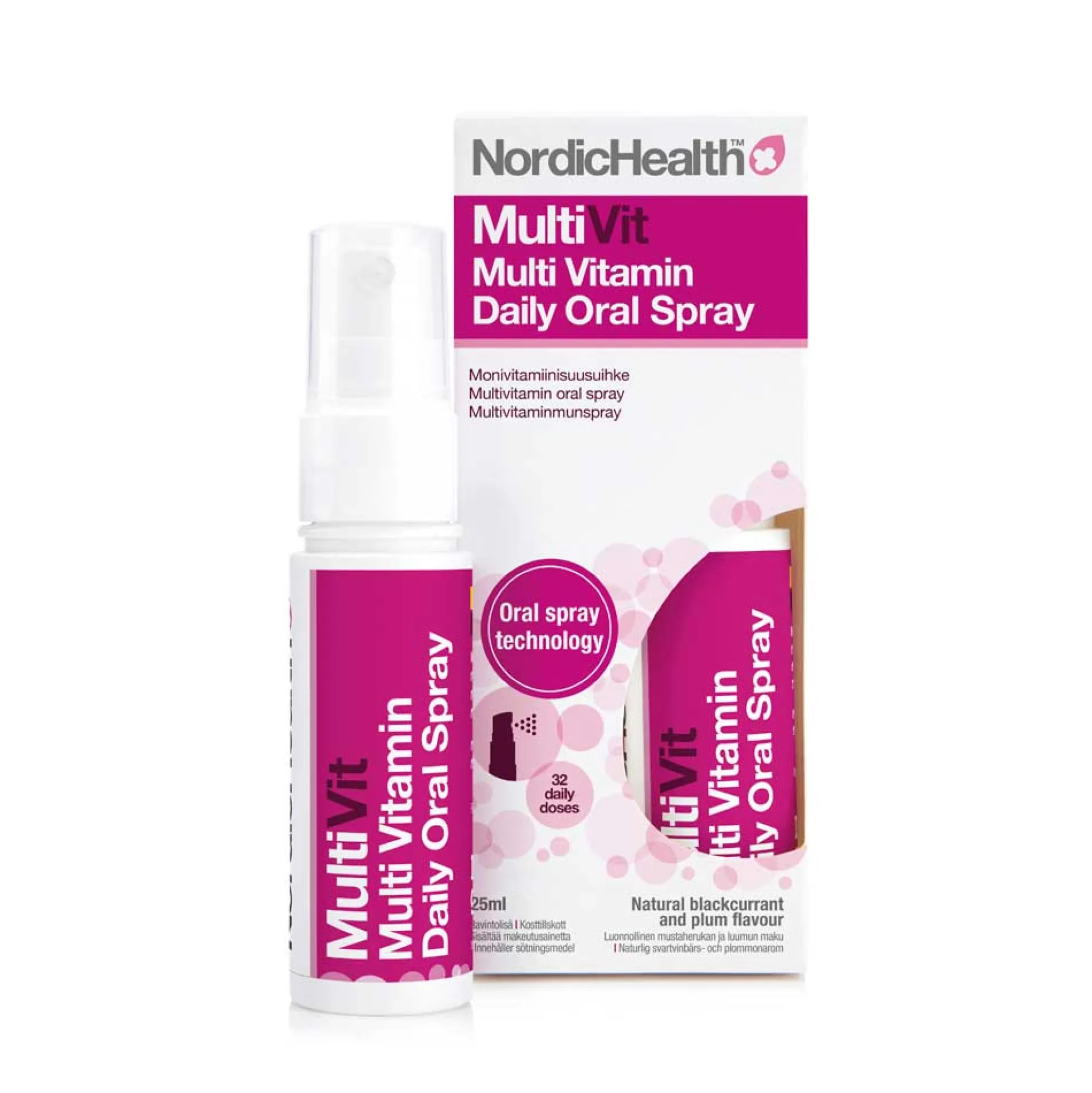 Nordic Health MultiVit -monivitamiinisuihke 25 ml