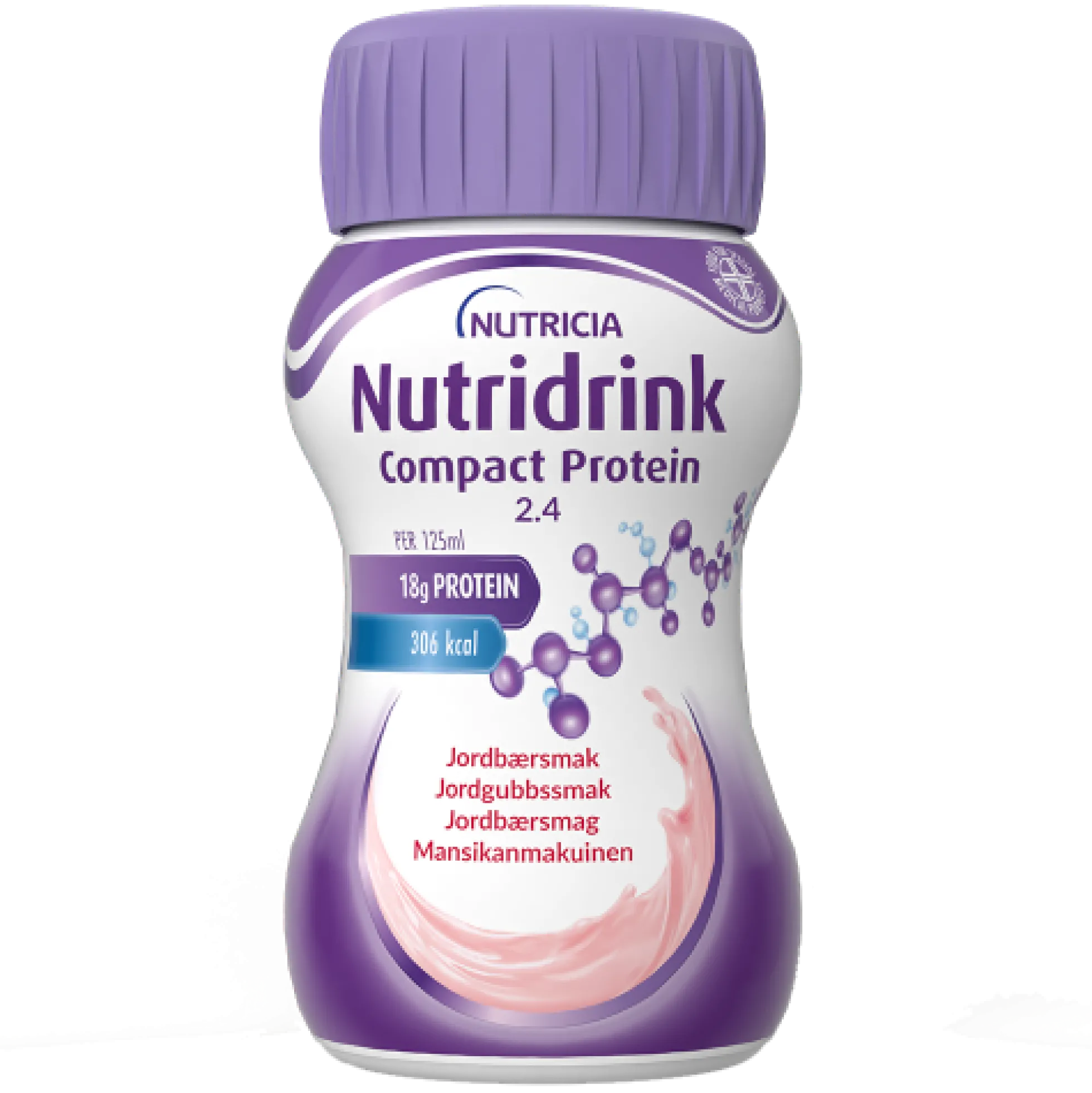 NUTRIDRINK COMPACT PROTEIN MANSIKKA 4 x 125 ml
