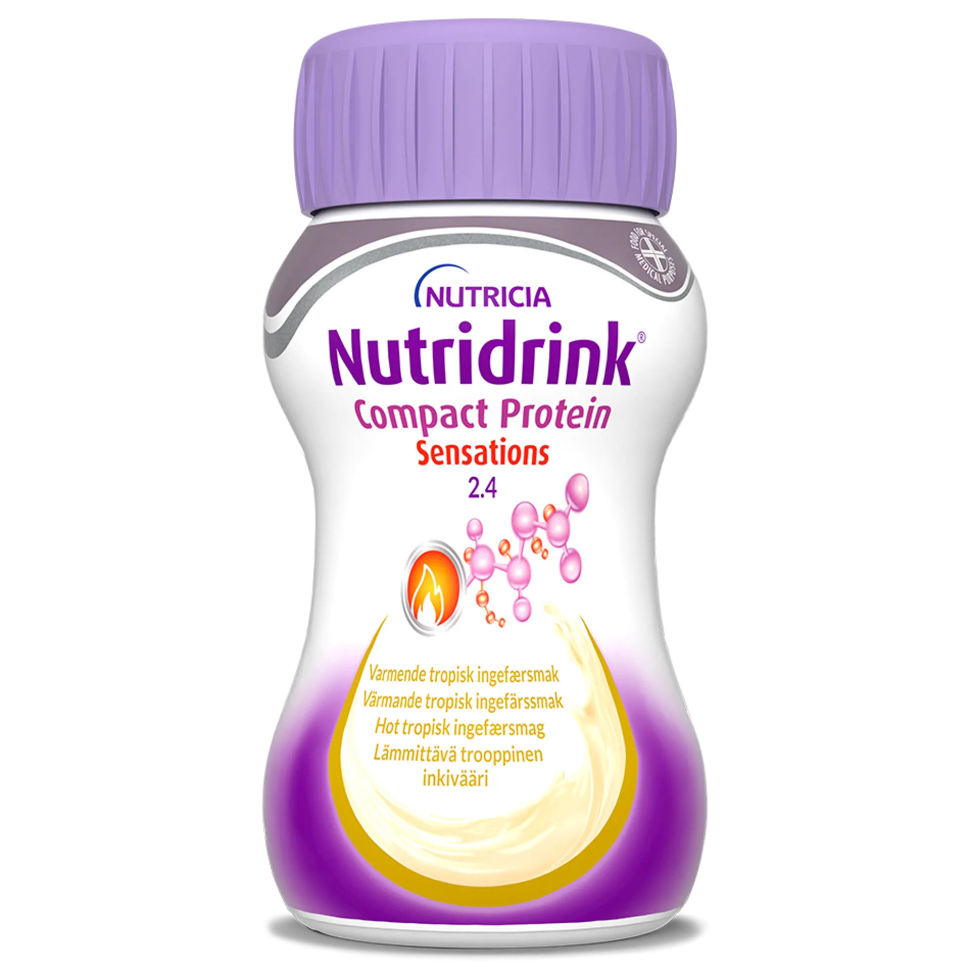 Nutridrink Compact Protein Sensations lämmittävä trooppinen inkivääri 4 x 125 ml