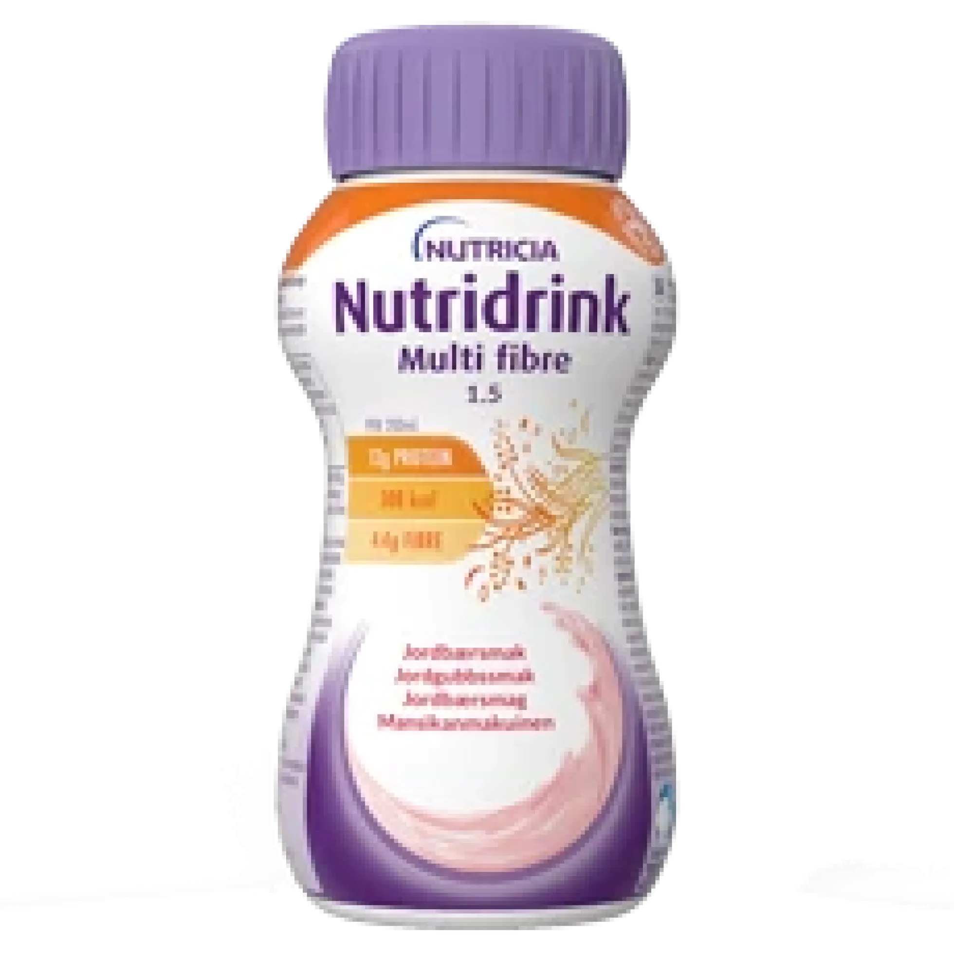 NUTRIDRINK MULTI FIBRE MANSIKKA 4 x 200 ml