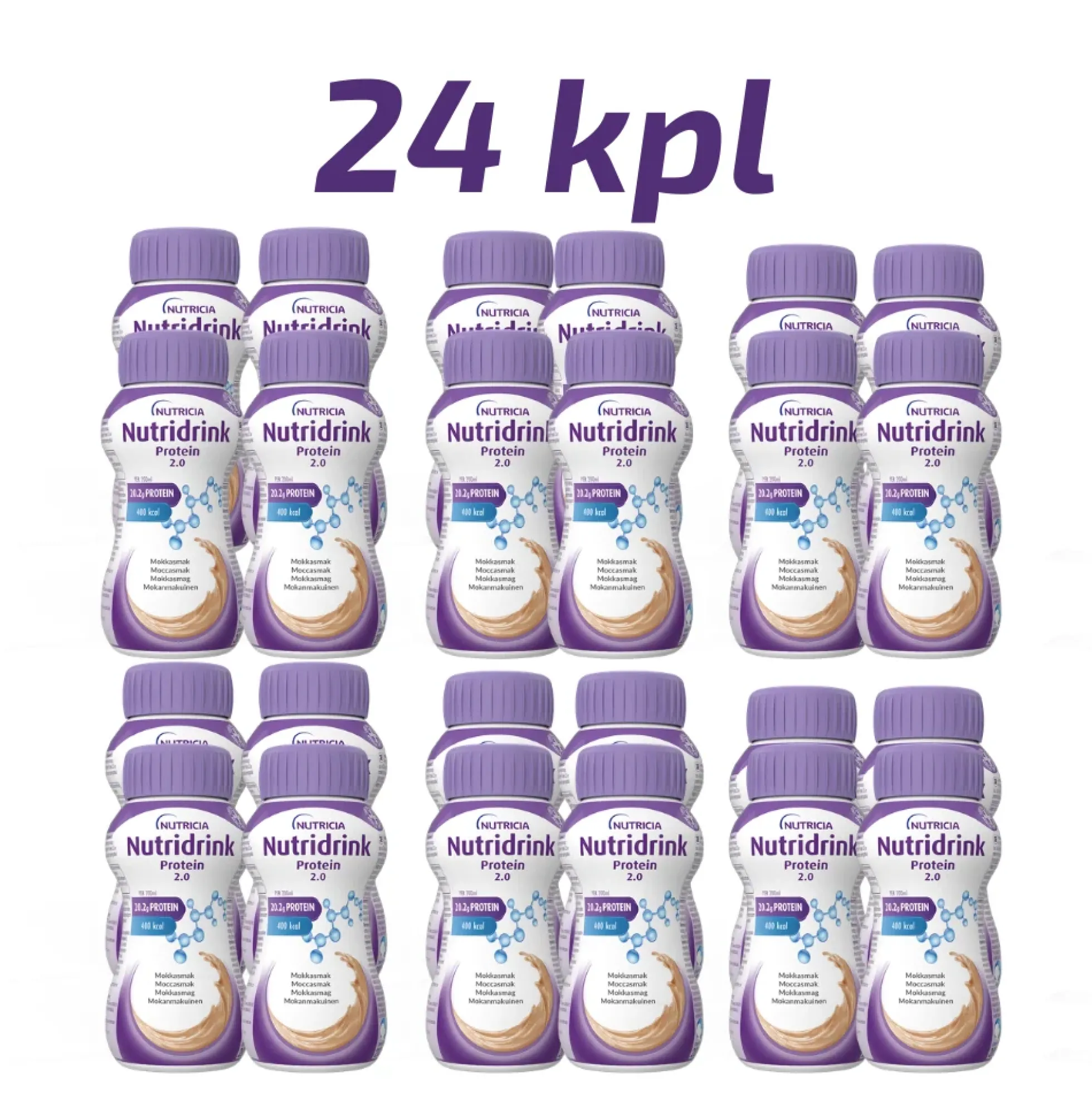 Nutridrink Protein 2.0 Mokka säästöpakkaus 24X200 ml