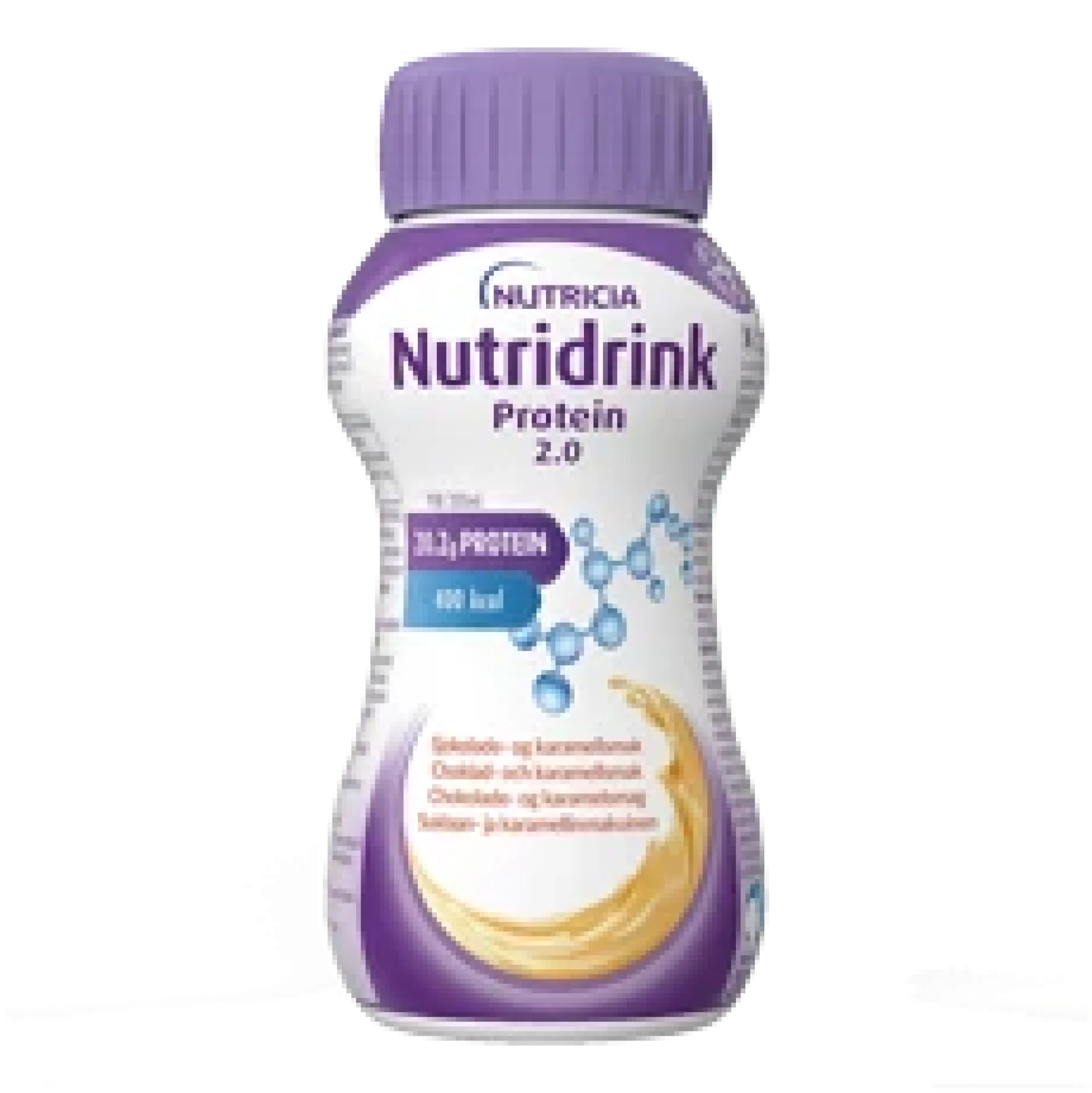 Nutridrink Protein 2.0 Suklaa-Karamelli (4 × 200ml)