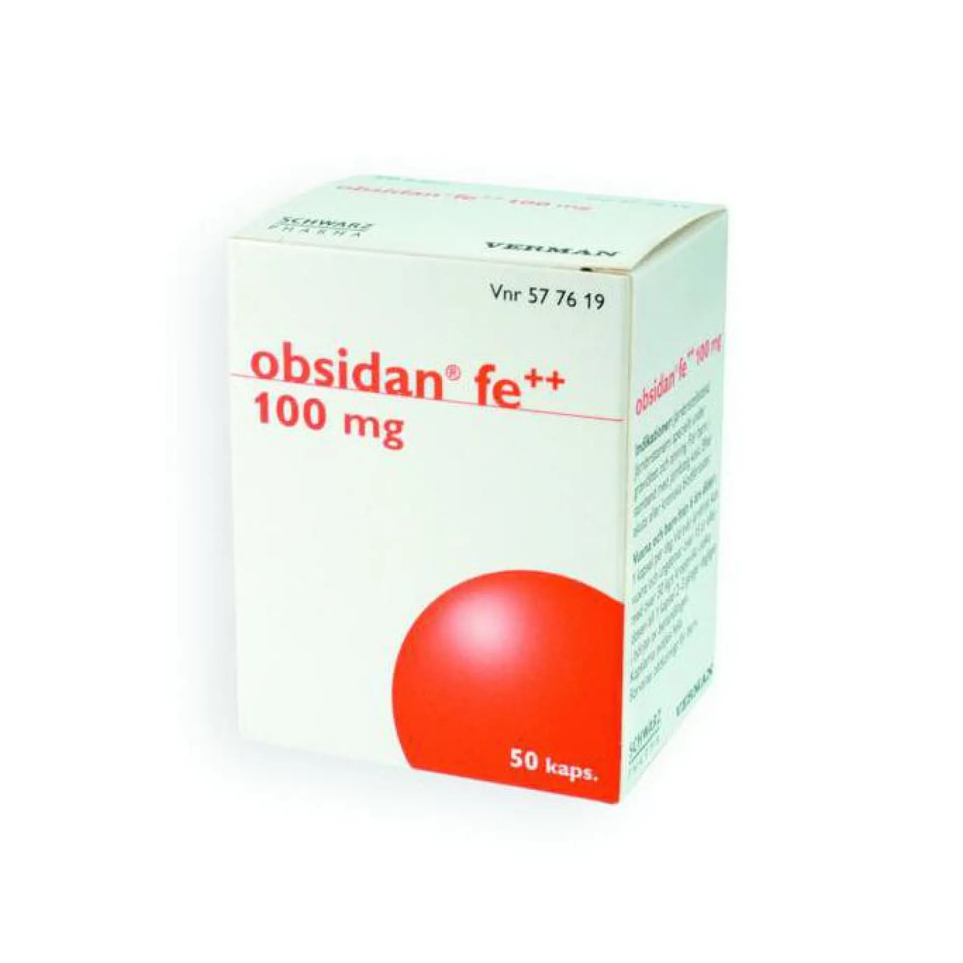 OBSIDAN FE++ - 100 mg rautalääke