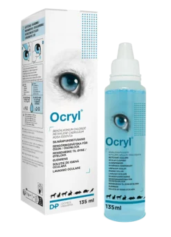 Ocryl silmänpuhdistusaine eläimille 135 ml