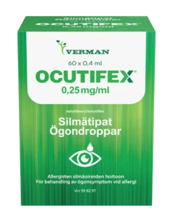 OCUTIFEX 0,25 mg/ml allergiasilmätipat -Eri pakkauskokoja