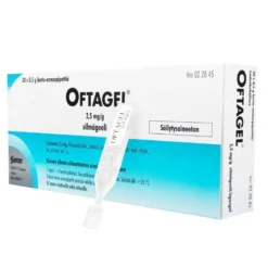 OFTAGEL 2,5 mg/g silmägeeli kerta-annospipetti -eri kokoja