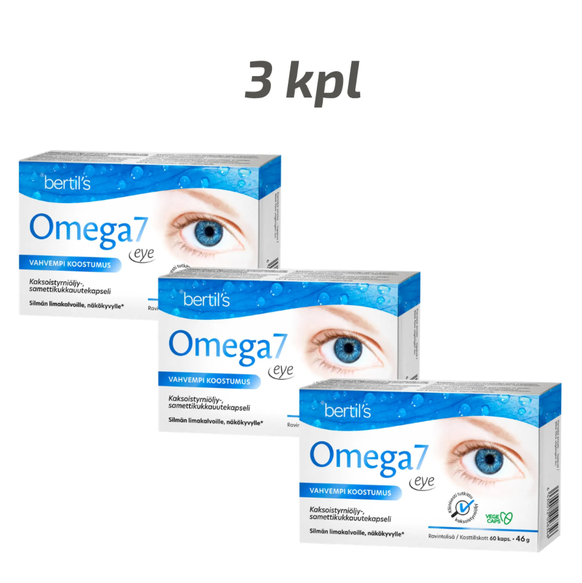 Omega7 Eye -kapselit säästöpakkaus 3 x 60 kaps