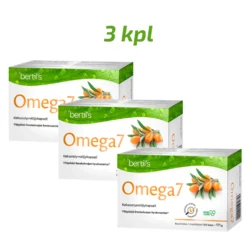 Omega7 tyrniöljykapseli säästöpakkaus 3 x 150 kaps