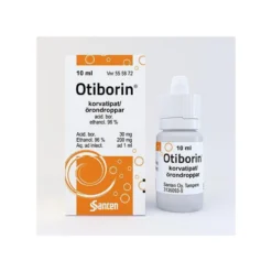 Otiborin 30/200 mg/ml -korvatipat lievän korvakäytävätulehduksen hoitoon