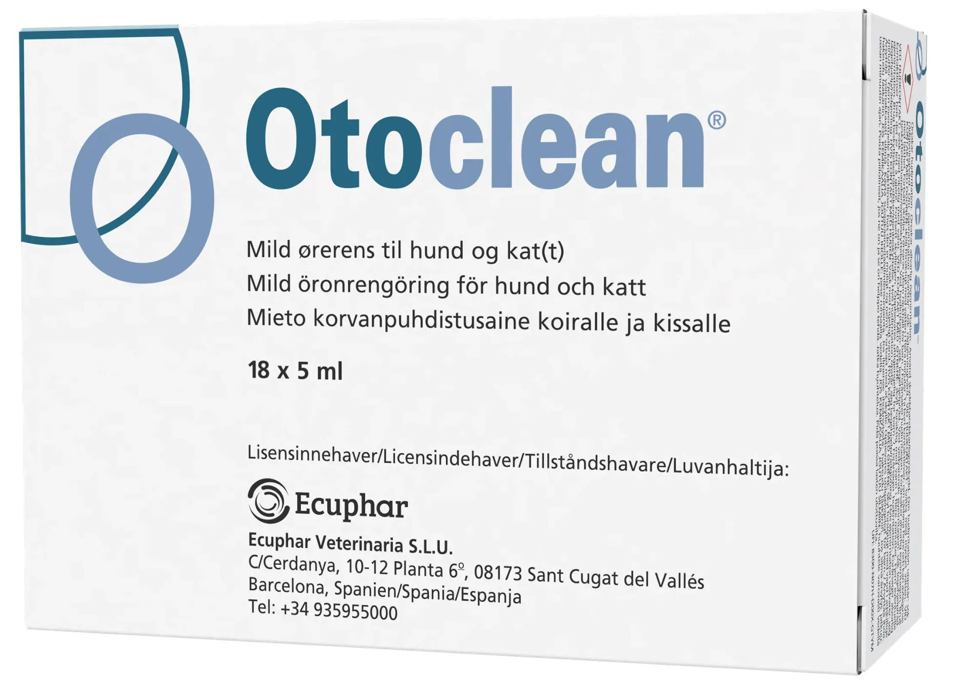 Otoclean korvanpuhdistusaine koiralle ja kissalle 18 x 5 ml