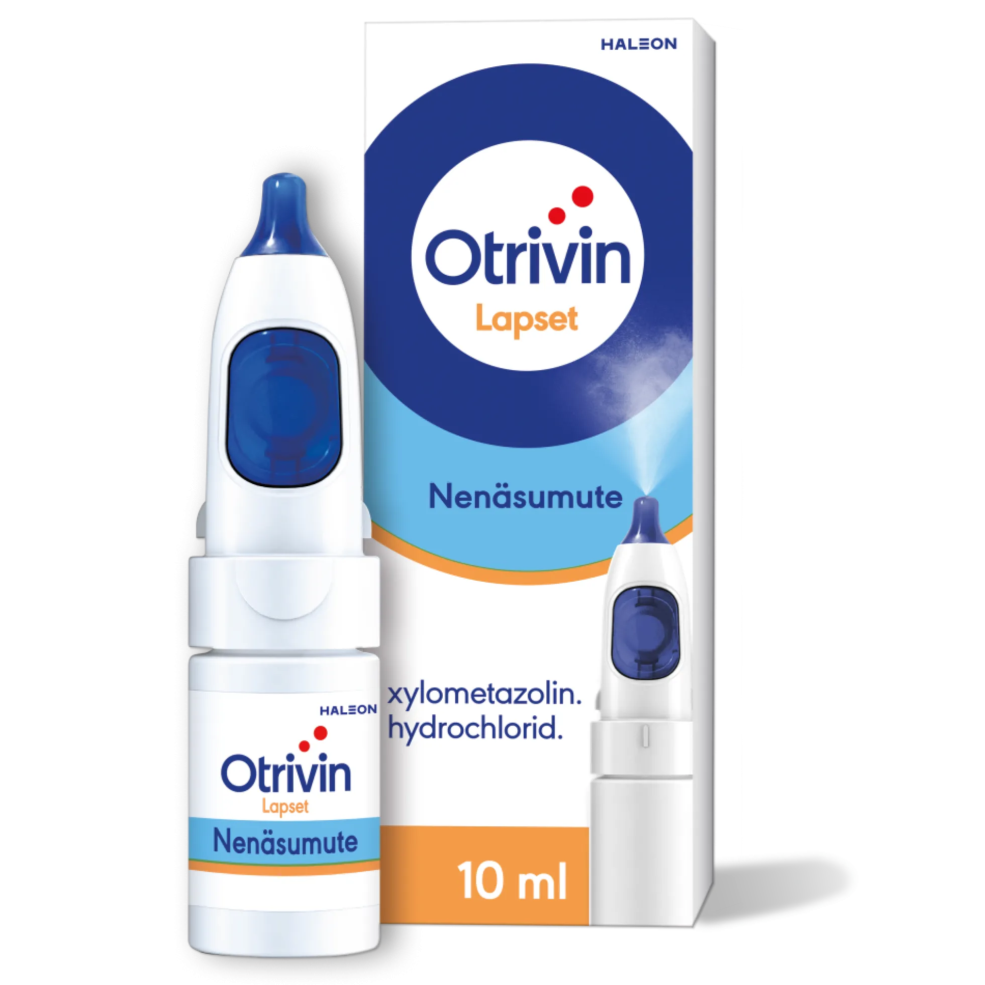 Otrivin säilytysaineeton 0,5 mg/ml -nenäsumute lapsille 10 ml
