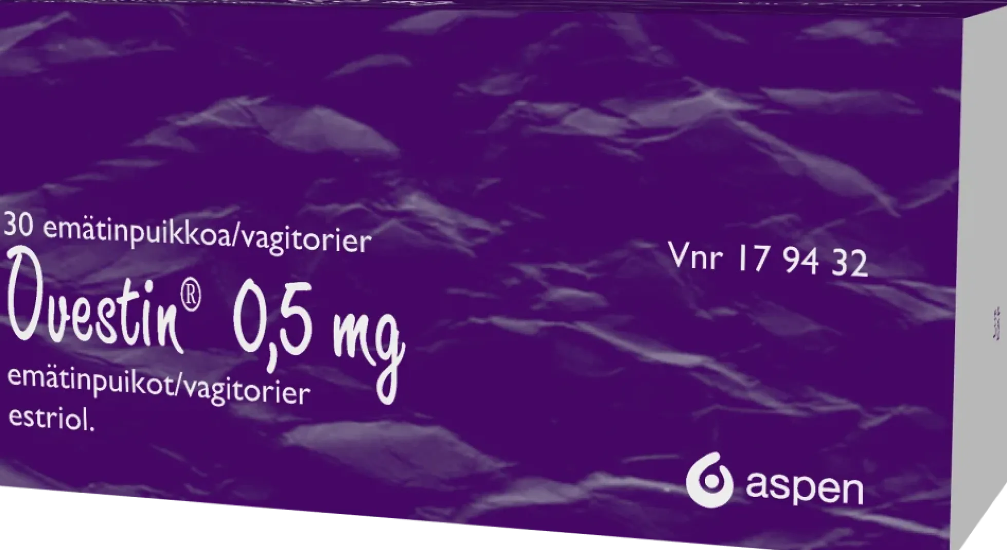 OVESTIN 0,5 mg -emätinpuikot - eri kokoja