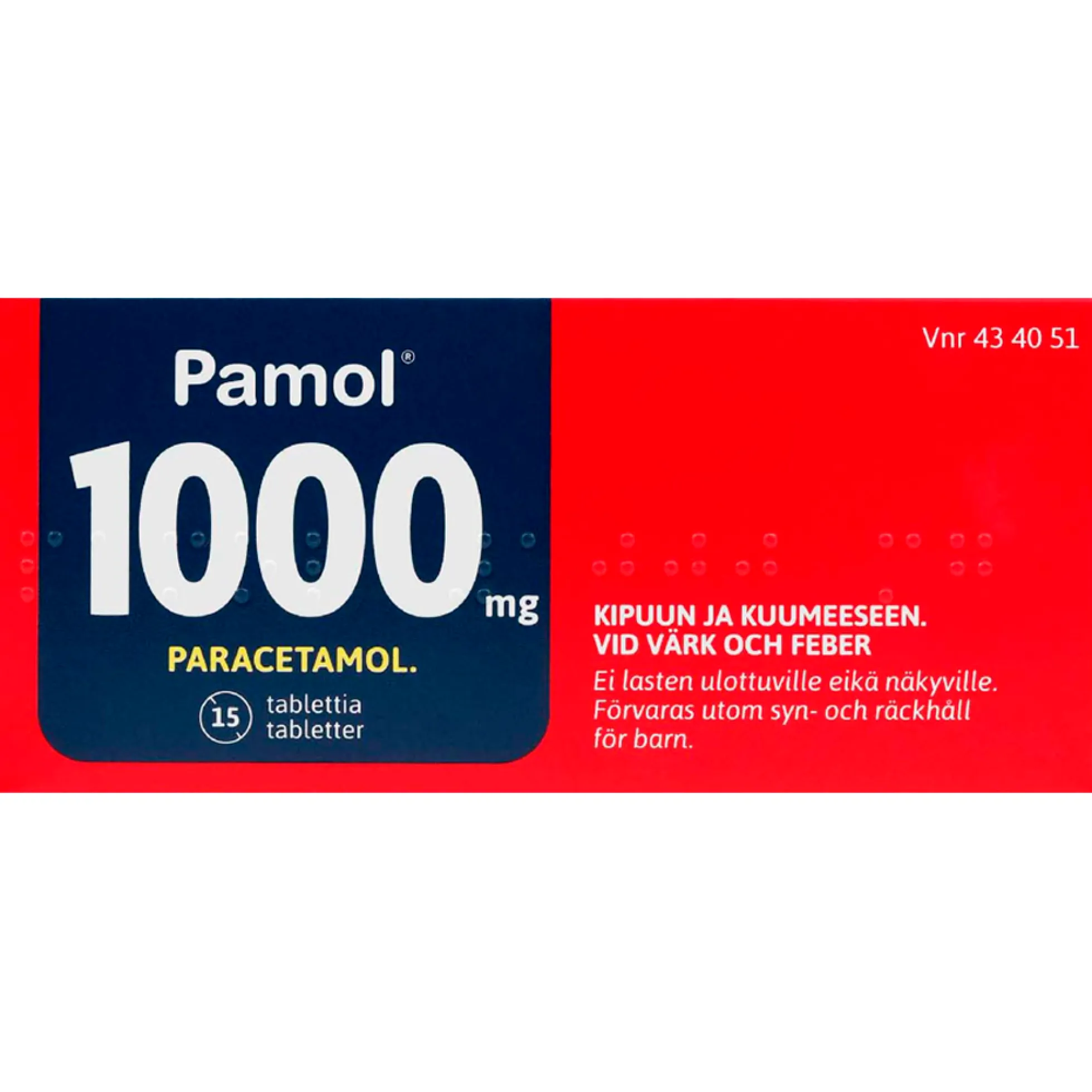 Pamol 1000 mg tabletit 15 kpl