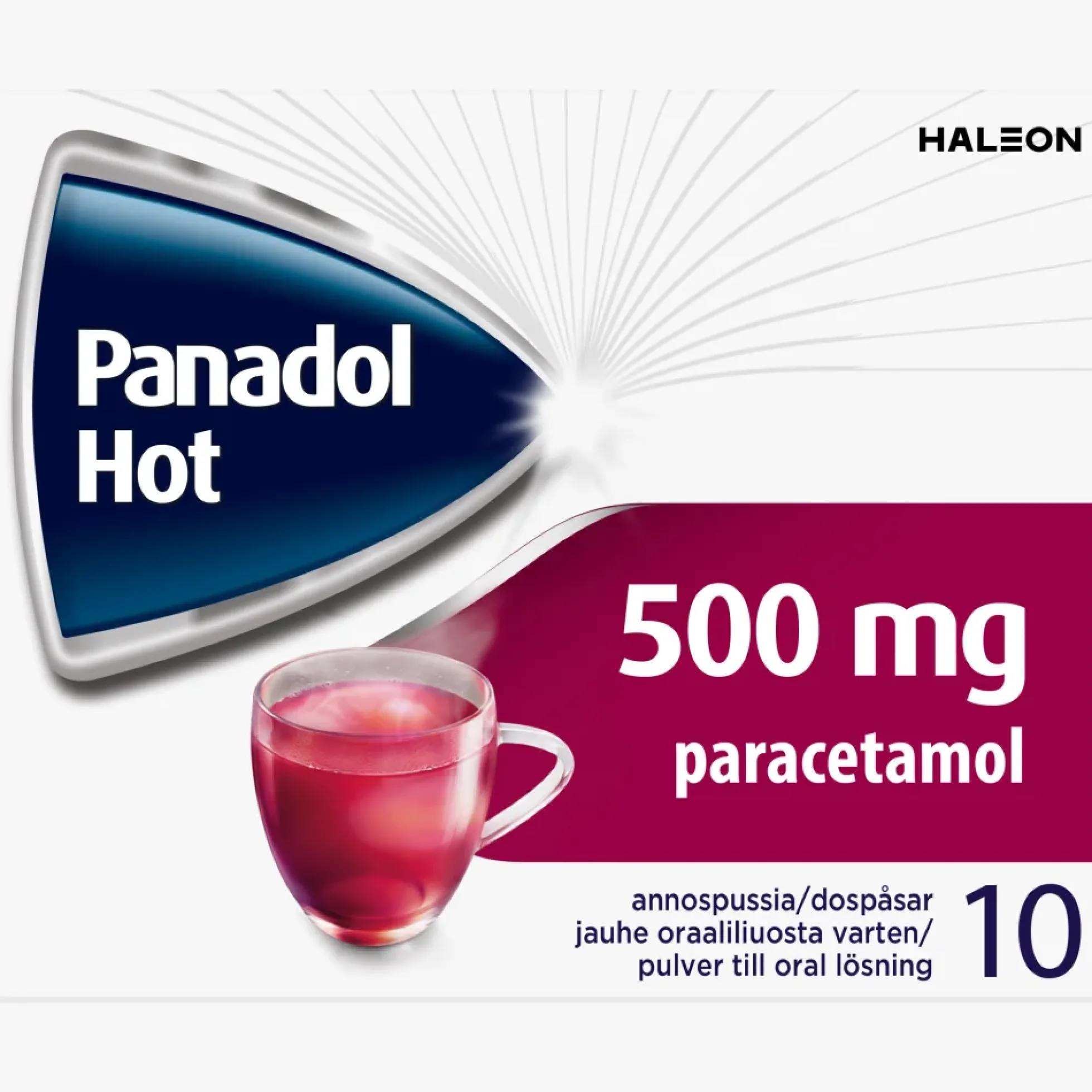 Panadol Hot 500 mg/annos -annosjauheet 10 annospussia