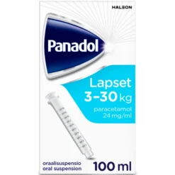 Panadol 24 mg/ml -oraaliliuos eri kokoja