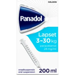 Panadol 24 mg/ml -oraaliliuos eri kokoja