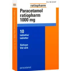 Paracetamol-ratiopharm 1000 mg -tabletit 10 kpl