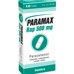 Paramax Rap 500 mg -tabletit eri kokoja