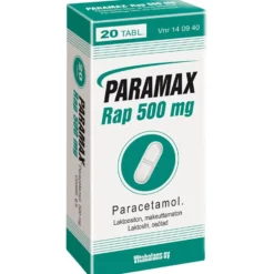 Paramax Rap 500 mg -tabletit eri kokoja