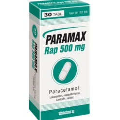 Paramax Rap 500 mg -tabletit eri kokoja