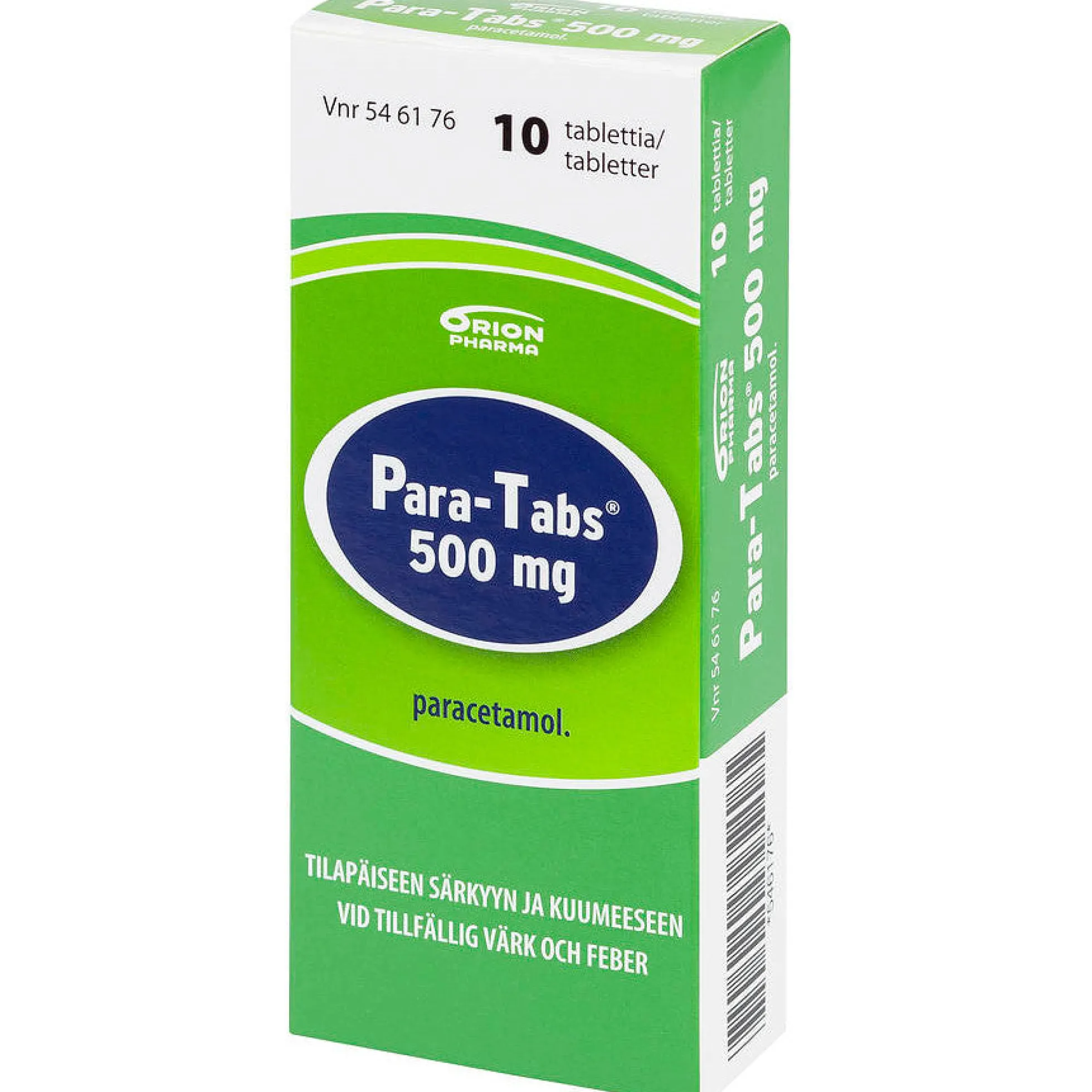 Para-Tabs 500 mg -tabletit eri kokoja