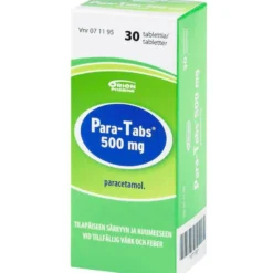 Para-Tabs 500 mg -tabletit eri kokoja