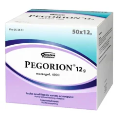 PEGORION 12 g ummetuslääke jauheena annospusseissa - eri kokoja