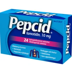 Pepcid 10 mg -tabletit eri kokoja