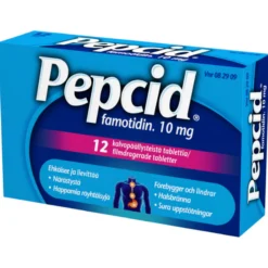 Pepcid 10 mg -tabletit eri kokoja