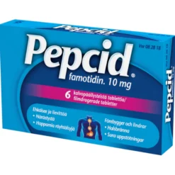 Pepcid 10 mg -tabletit eri kokoja