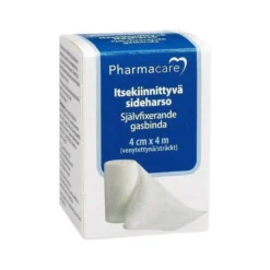 Pharmacare Itsekiinnittyvä sideharso 4cmx4m