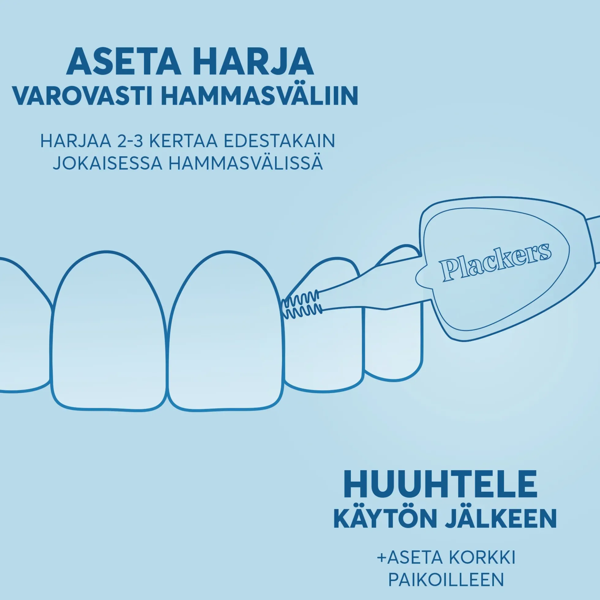 Plackers Gentle Brush hammasväliharja XL 0.8 mm 6 kpl
