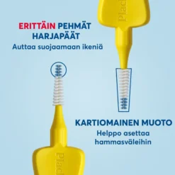 Plackers Gentle Brush L 0.7 mm hammasväliharja 6 kpl