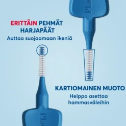 Plackers Gentle Brush M 0.6 mm hammasväliharja 6 kpl